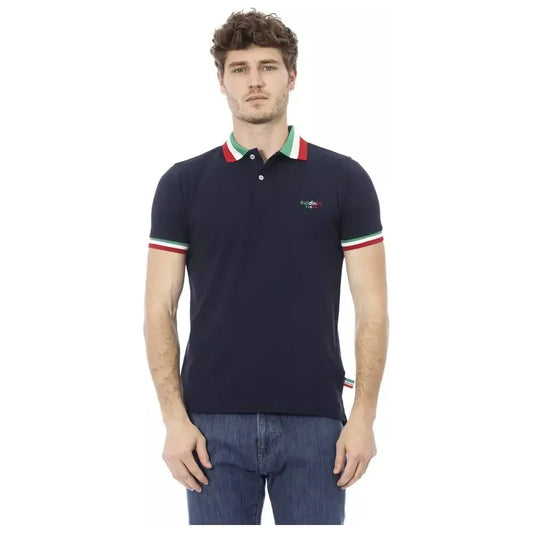 Baldinini Trend Blue Cotton Men Polo