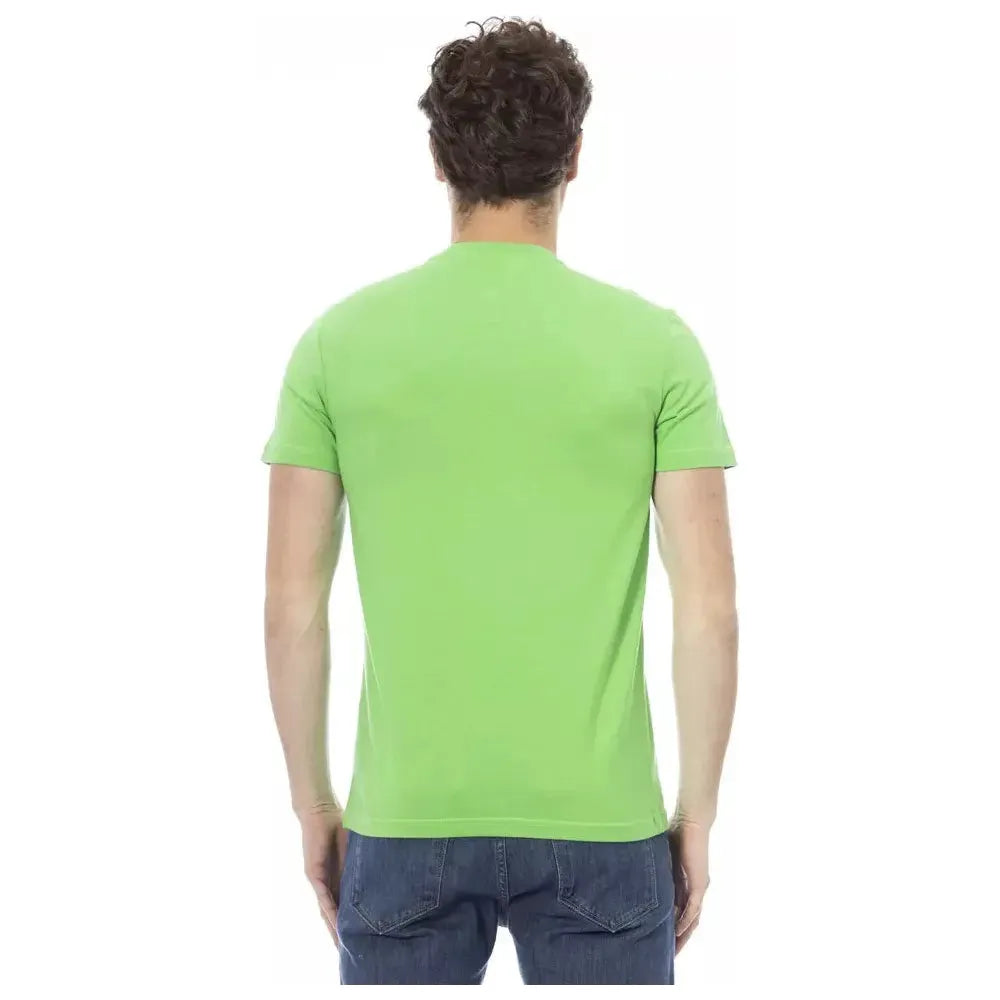 Baldinini Trend Green Cotton Men T-Shirt