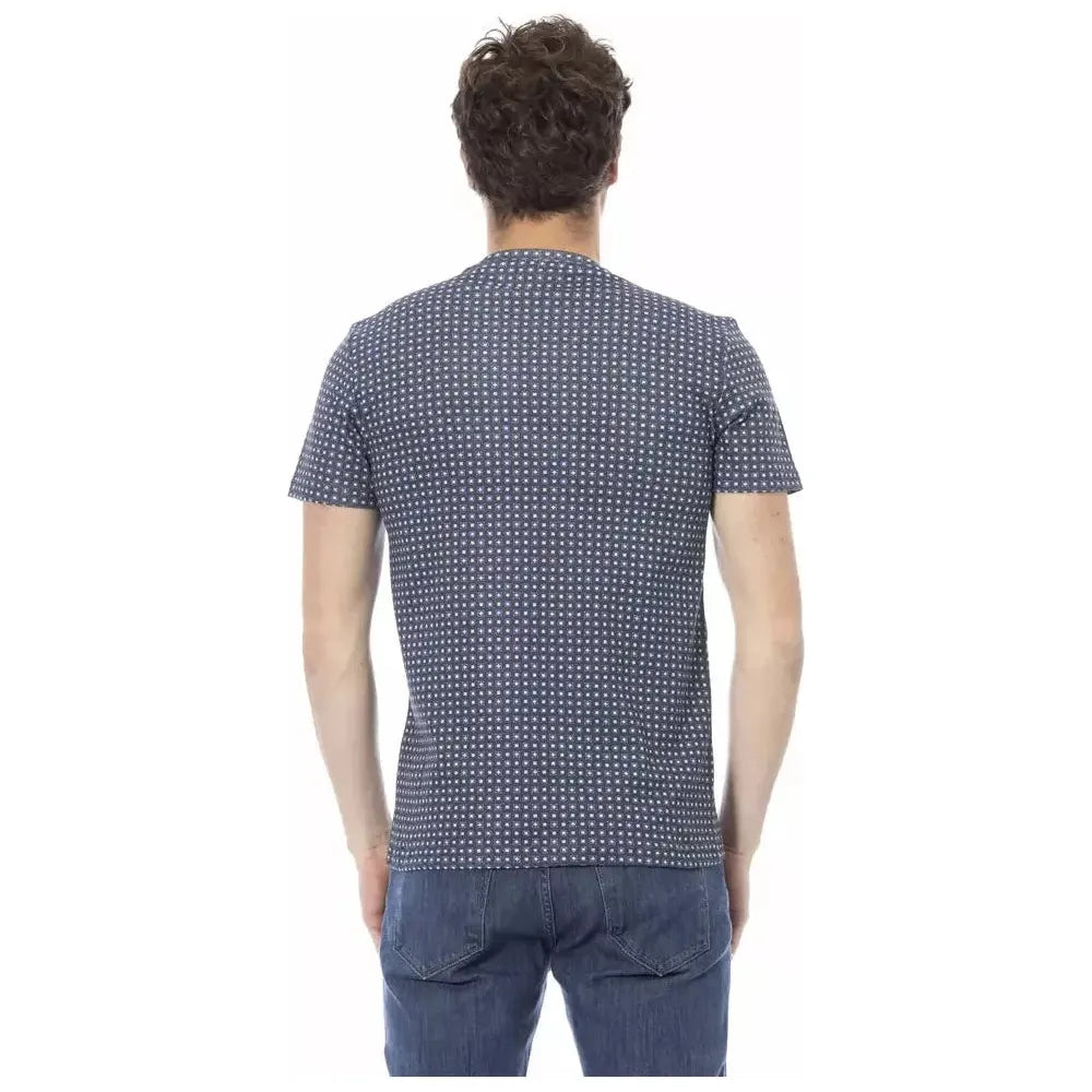 Baldinini Trend Gray Cotton Men T-Shirt Baldinini Trend