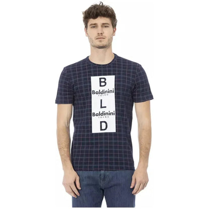 Baldinini Trend Blue Cotton Men T-Shirt