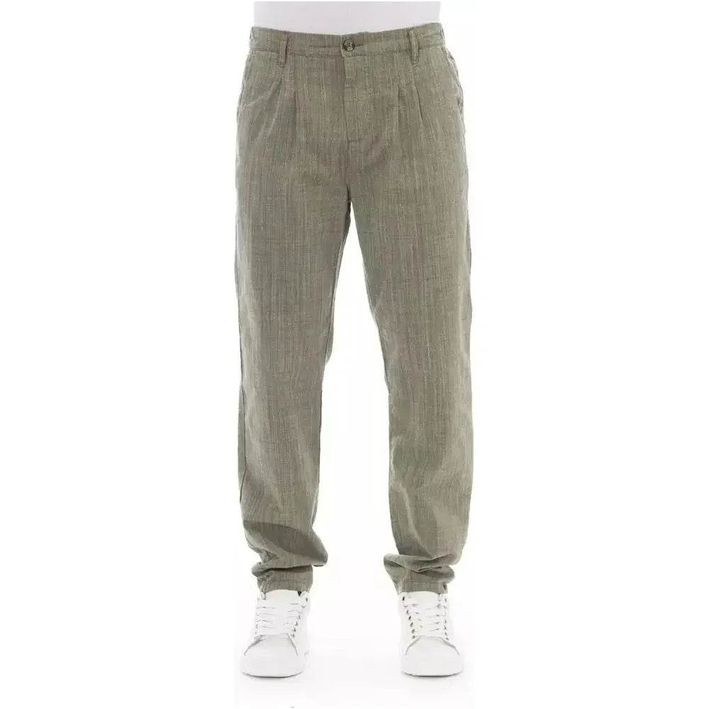 Baldinini Trend Army Cotton Men Pant Baldinini Trend