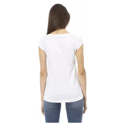 Trussardi Action White Cotton Women T-Shirt
