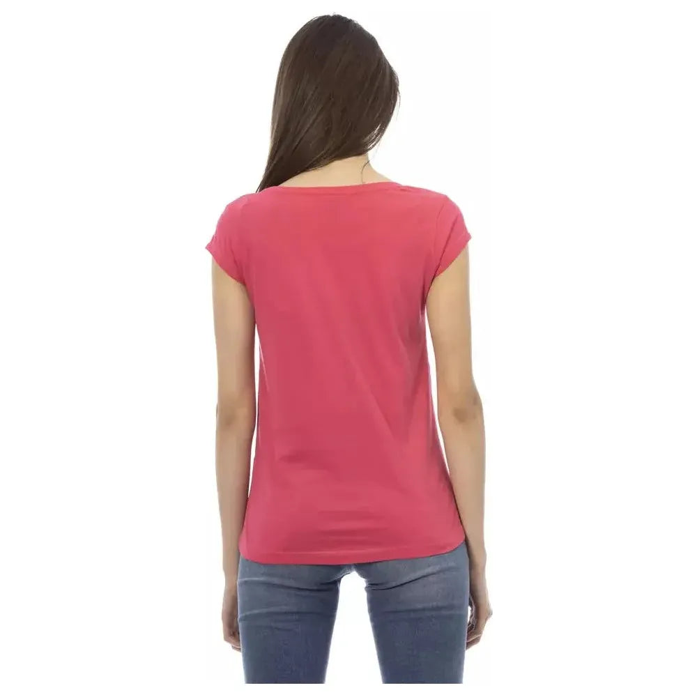 Trussardi Action Pink Cotton Women Top Trussardi Action