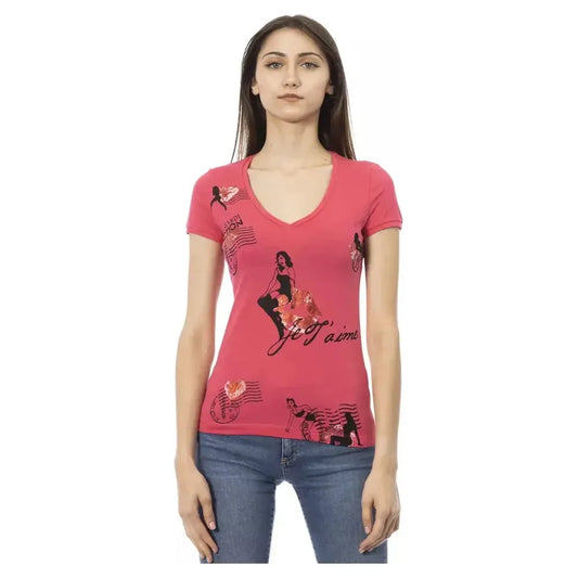 Trussardi Action Pink Cotton Women Top Trussardi Action