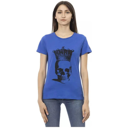 Trussardi Action Blue Cotton Women T-Shirt