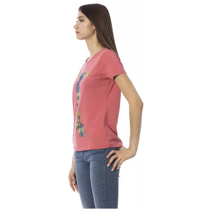 Trussardi Action Fuchsia Cotton Tops & T-Shirt