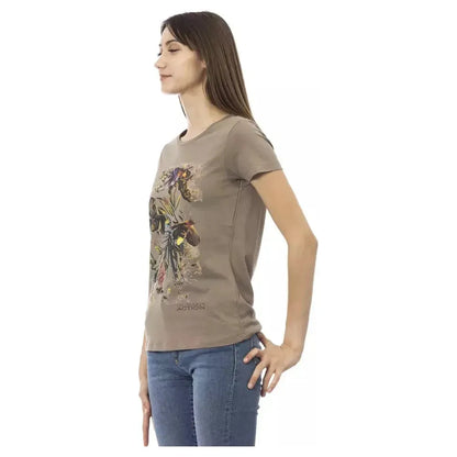 Trussardi Action Brown Cotton Women T-Shirt