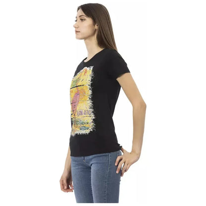 Trussardi Action Black Cotton Women T-Shirt