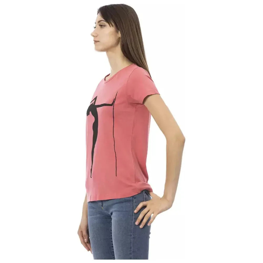 Trussardi Action Pink Cotton Women Top Trussardi Action