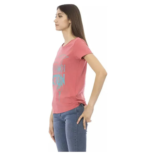 Trussardi Action Pink Cotton Women Top Trussardi Action