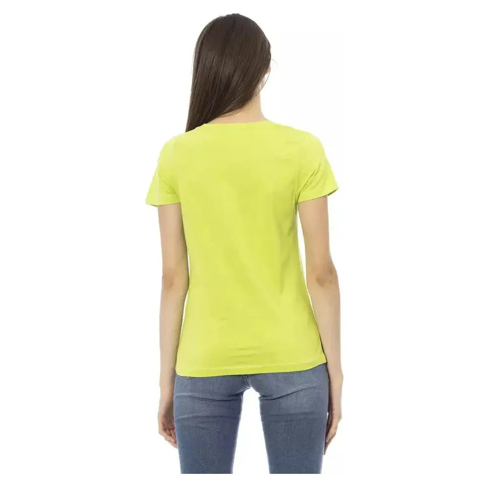 Trussardi Action Green Cotton Women T-Shirt