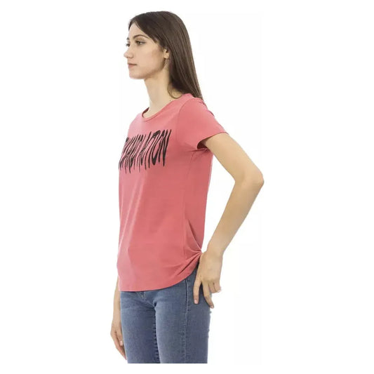 Trussardi Action Pink Cotton Women Top Trussardi Action