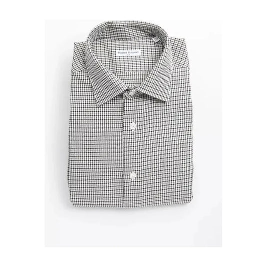 Robert Friedman Beige Cotton Men Shirt Robert Friedman