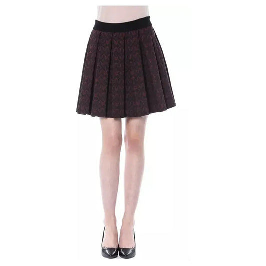 BYBLOS Brown Cotton Women Skirt WOMAN SKIRTS BYBLOS