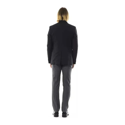 Uominitaliani Black Wool Men's Blazer