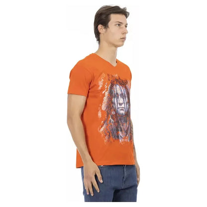 Trussardi Action Orange Cotton Men's T-Shirt