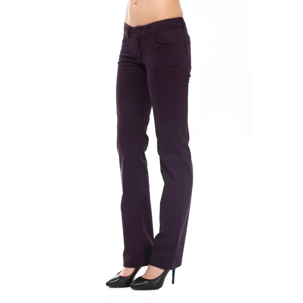 Ungaro Fever Purple Cotton Women Jeans