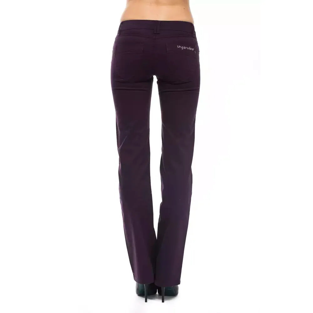Ungaro Fever Purple Cotton Women Jeans