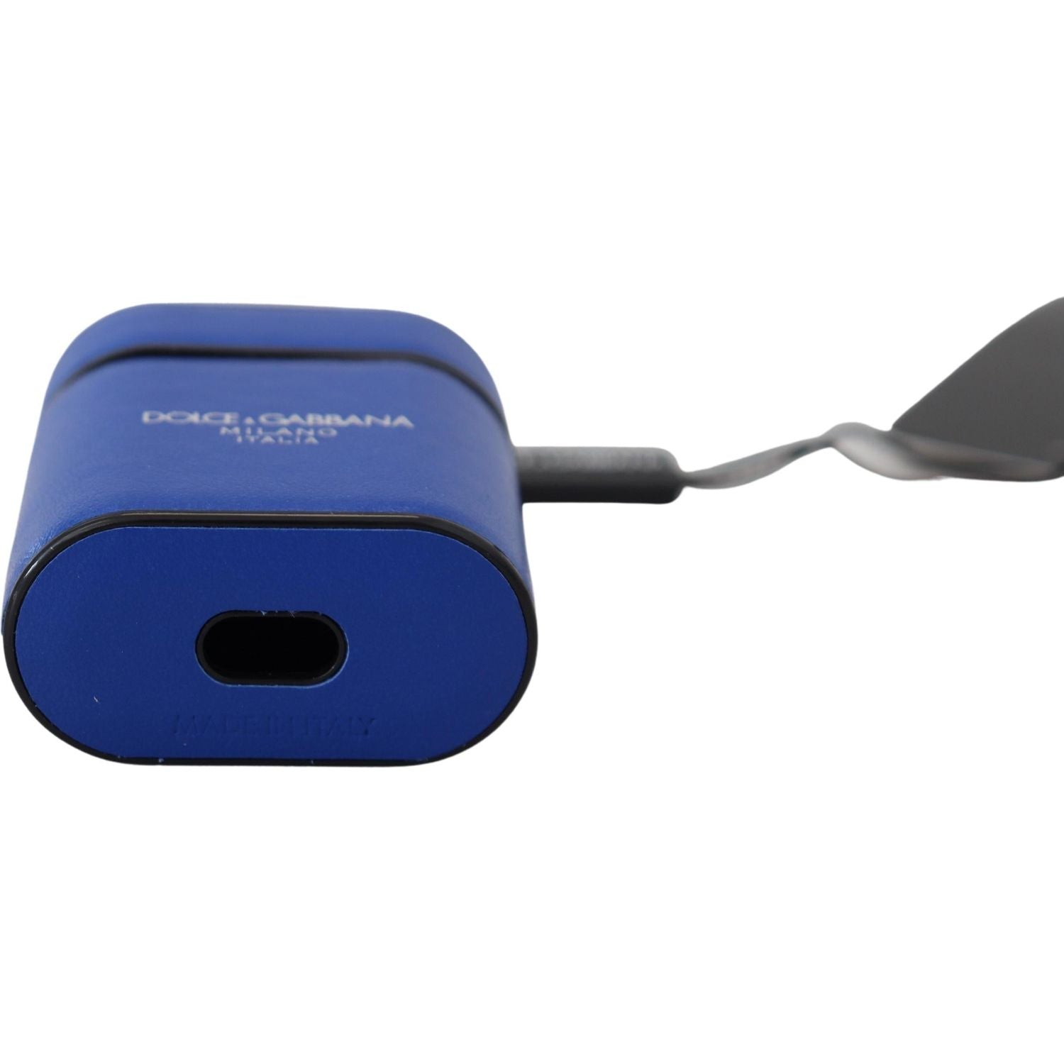 حافظة سماعات Airpods الجلدية الأنيقة باللون الأزرق من Dolce &amp; Gabbana