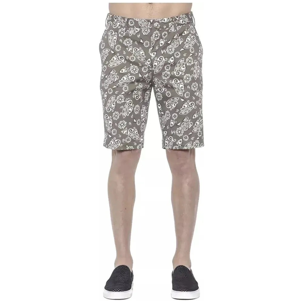 PT Torino Green Cotton Mens Bermuda Short Shorts PT Torino