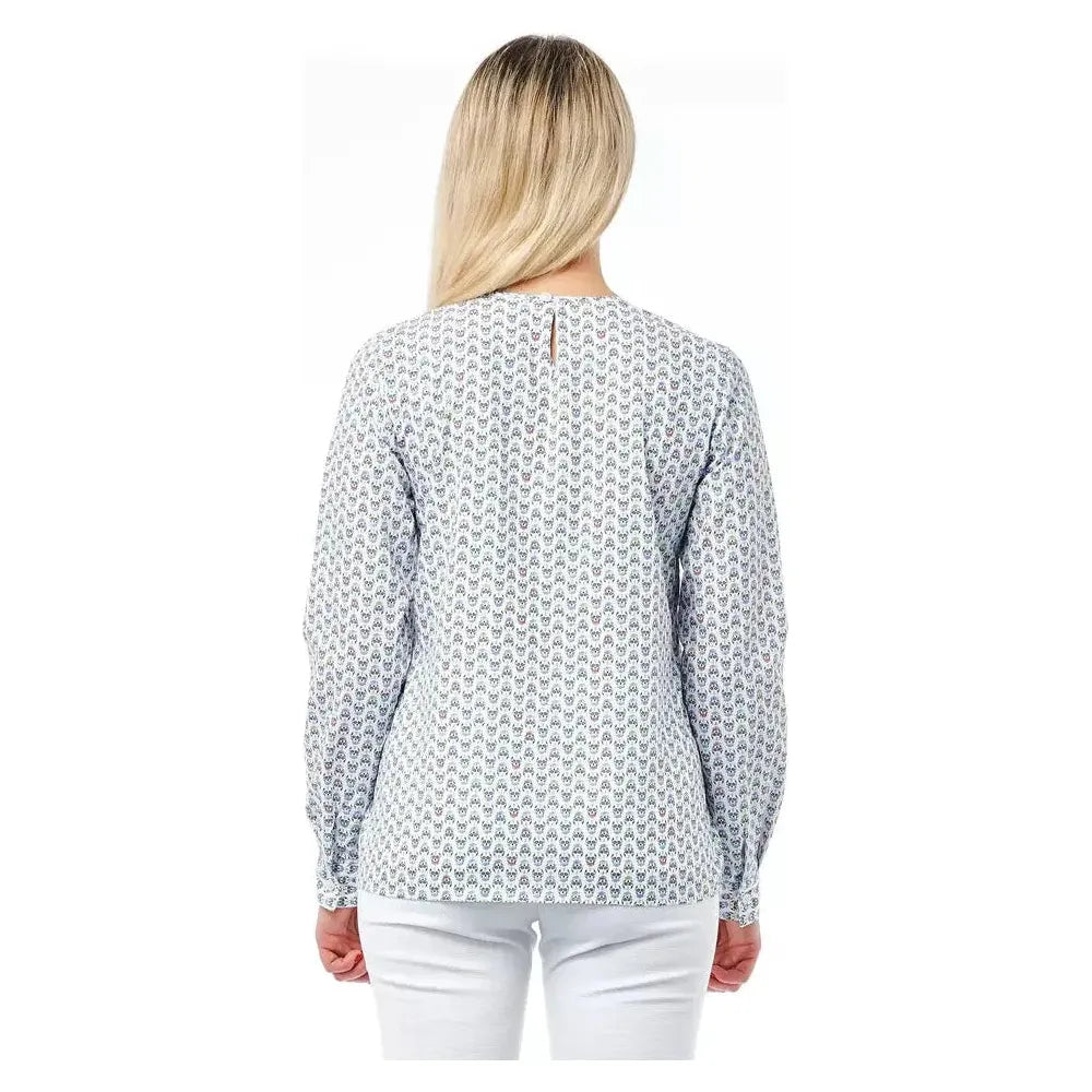 Bagutta White Cotton Women Blouse
