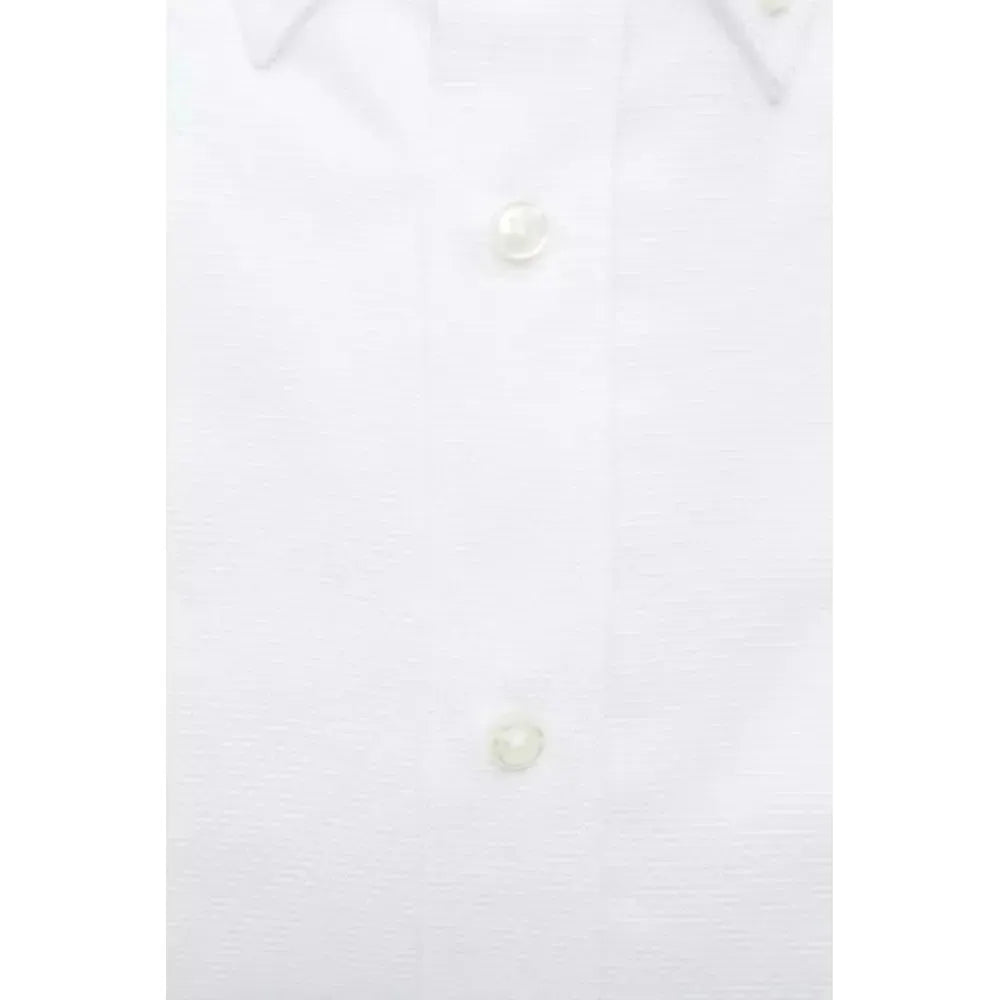 Robert Friedman White Cotton Men Shirt Robert Friedman