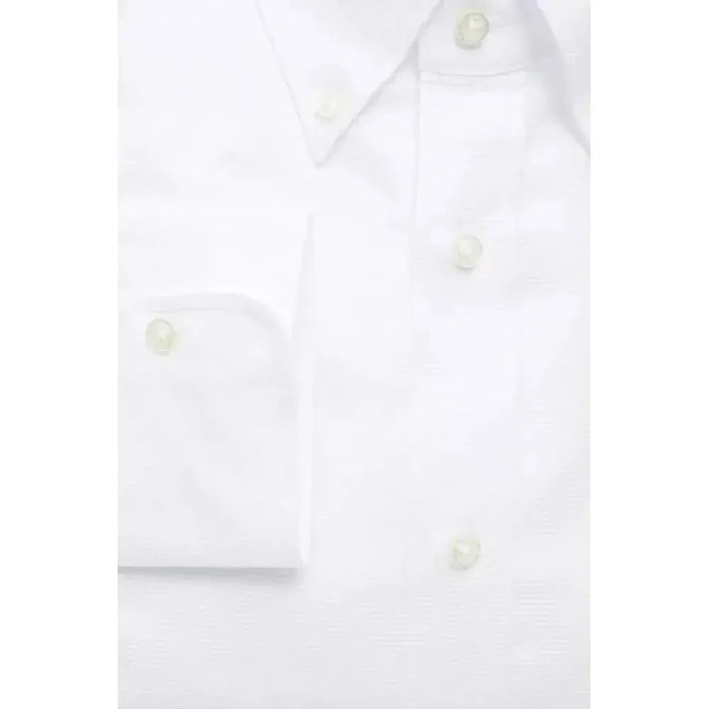 Robert Friedman White Cotton Men Shirt Robert Friedman