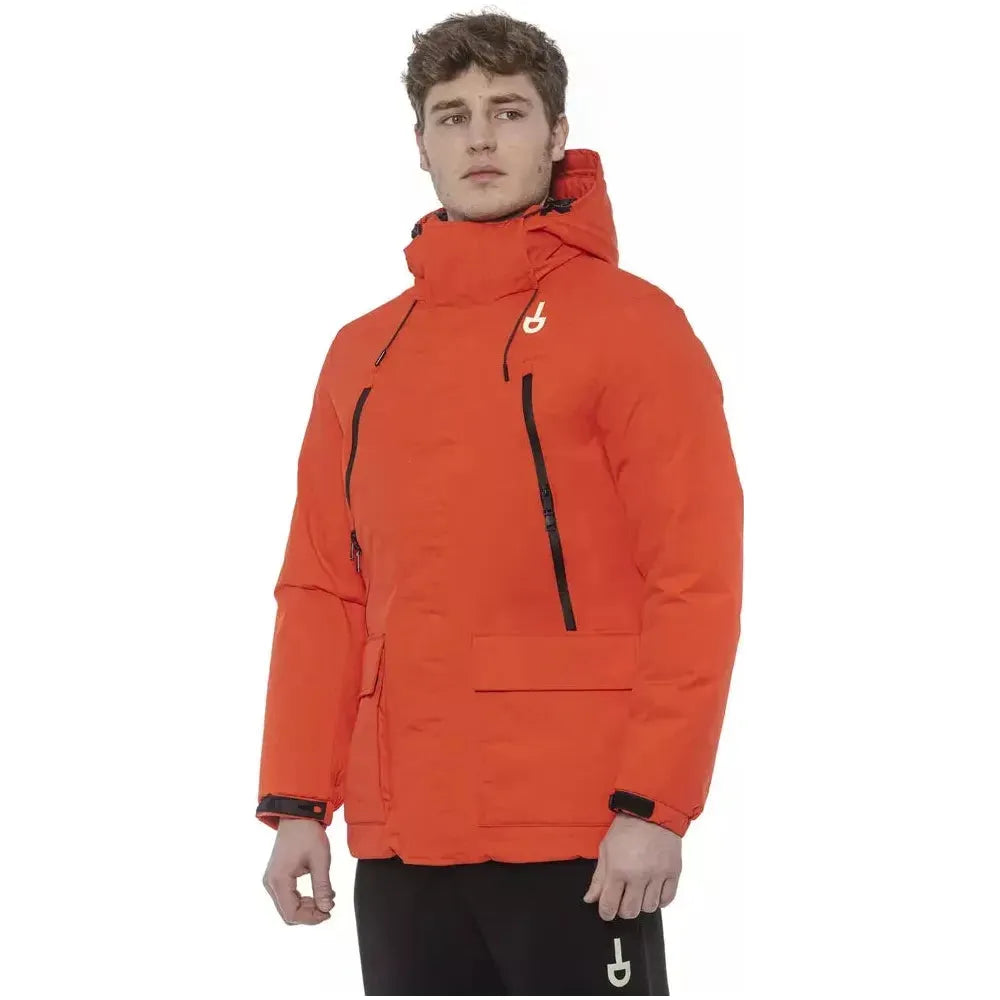 جاكيت رجالي من البوليستر باللون الأحمر من توند