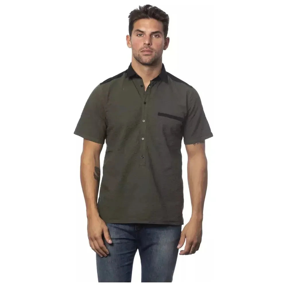 Verri Army Cotton Men Shirt Verri