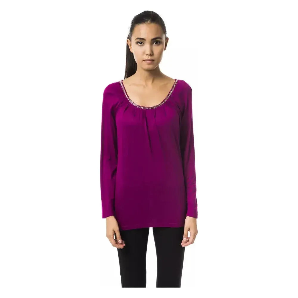 BYBLOS Purple Viscose Women Top BYBLOS