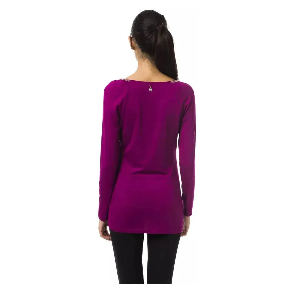 BYBLOS Purple Viscose Women Top BYBLOS