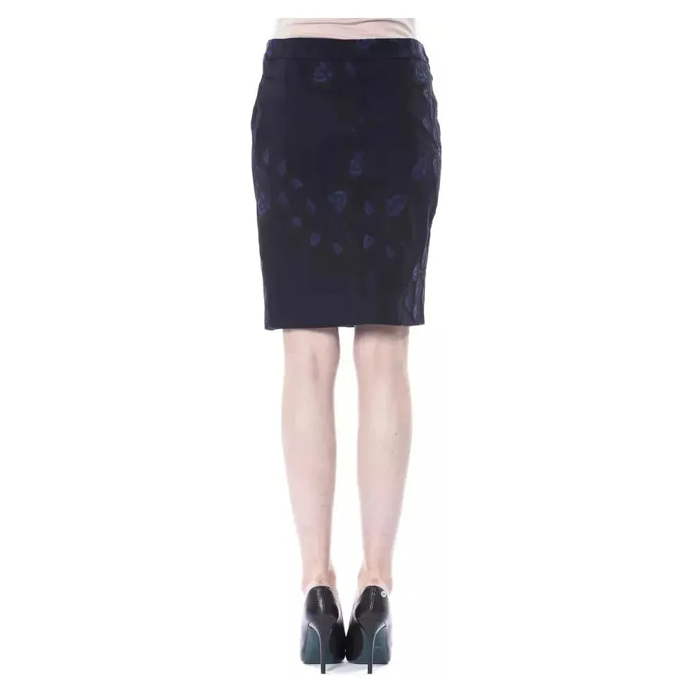 BYBLOS Blue Cotton Women Skirt