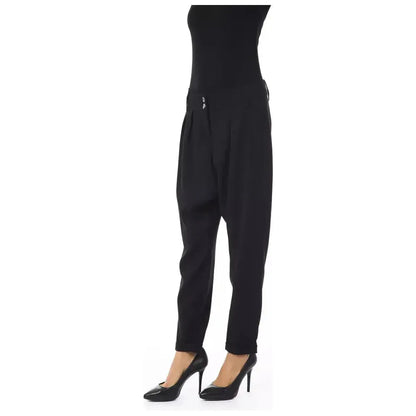 BYBLOS Black Polyester Women Pant