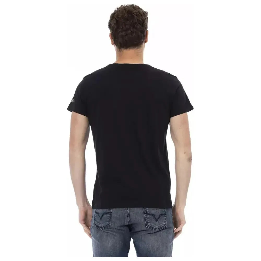Trussardi Action Black Cotton Men T-Shirt