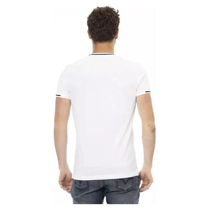 Trussardi Action White Cotton Men T-Shirt