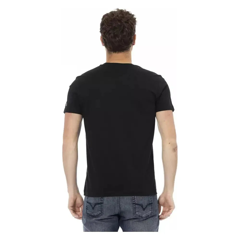 Trussardi Action Black Cotton Men T-Shirt