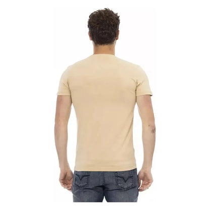 Trussardi Action Beige Cotton Men's T-Shirt