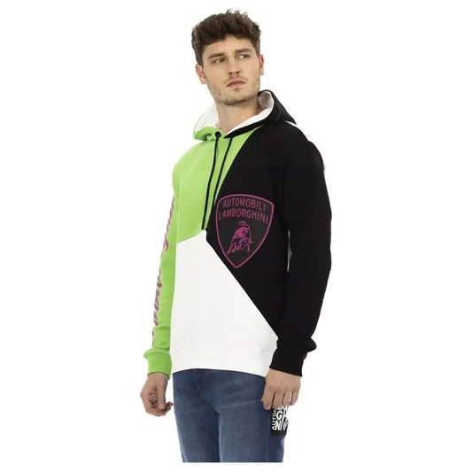 Automobili Lamborghini White Cotton Men's Hoodie Automobili Lamborghini