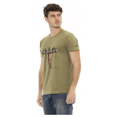 Trussardi Action Green Cotton Men's T-Shirt