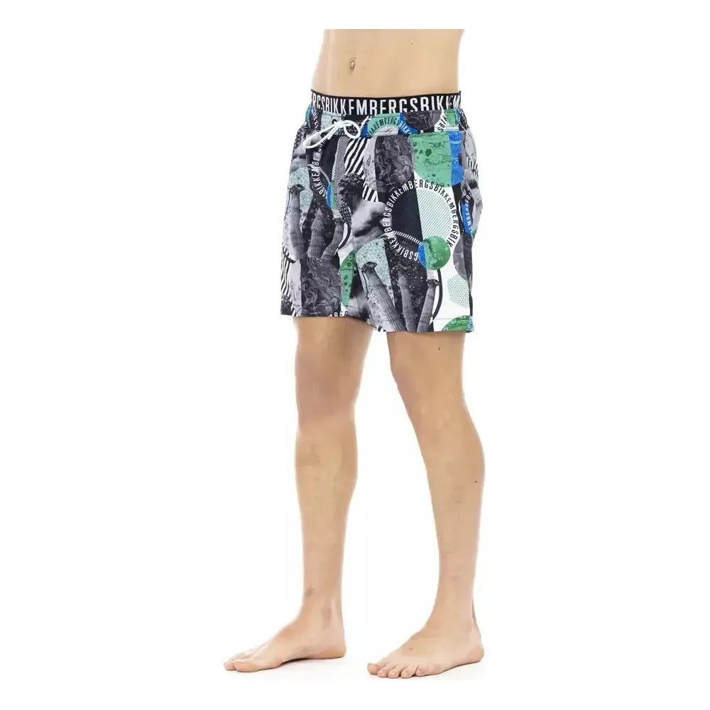 Bikkembergs Multicolor Polyester Men Swim Short Bikkembergs