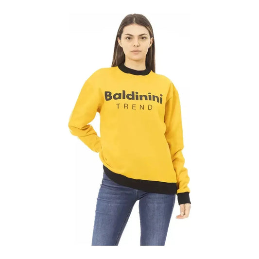 Baldinini Trend Yellow Cotton Women's Sweater Baldinini Trend