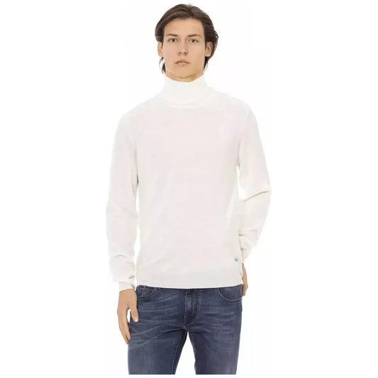 Baldinini Trend White Fabric Men Sweater Baldinini Trend