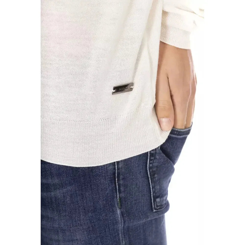 سترة رجالية من القماش الأبيض من Baldinini Trend