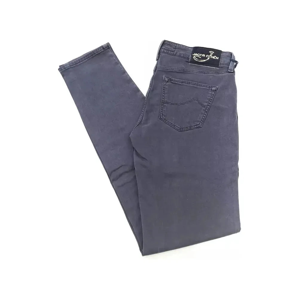 Jacob Cohen Blue Cotton-Like Women's Jean Jacob Cohen