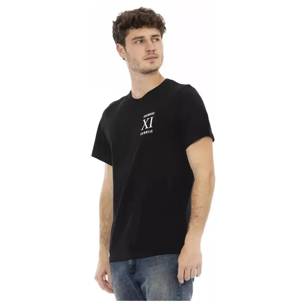 Bikkembergs Black Cotton Men T-Shirt Bikkembergs