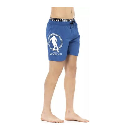 Bikkembergs Blue Polyester Men Swim Short