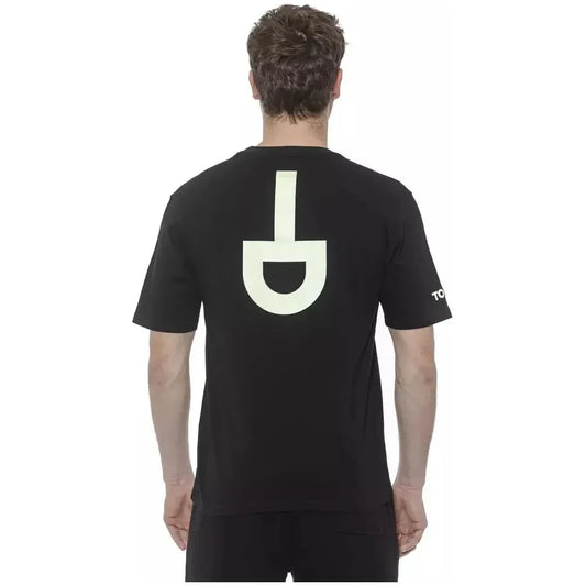 Tond Black Cotton Men T-Shirt