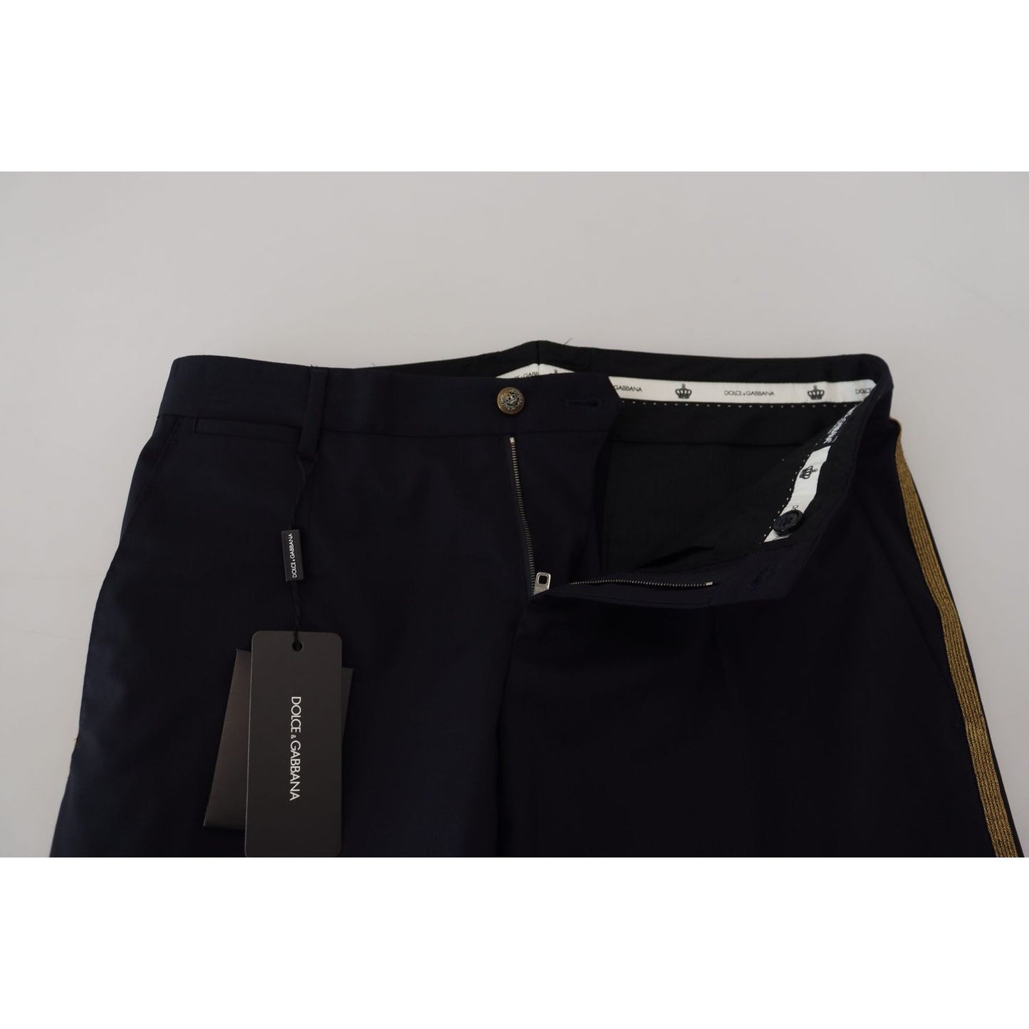 Dolce & Gabbana Elegant Black Wool-Blend Trousers Dolce & Gabbana