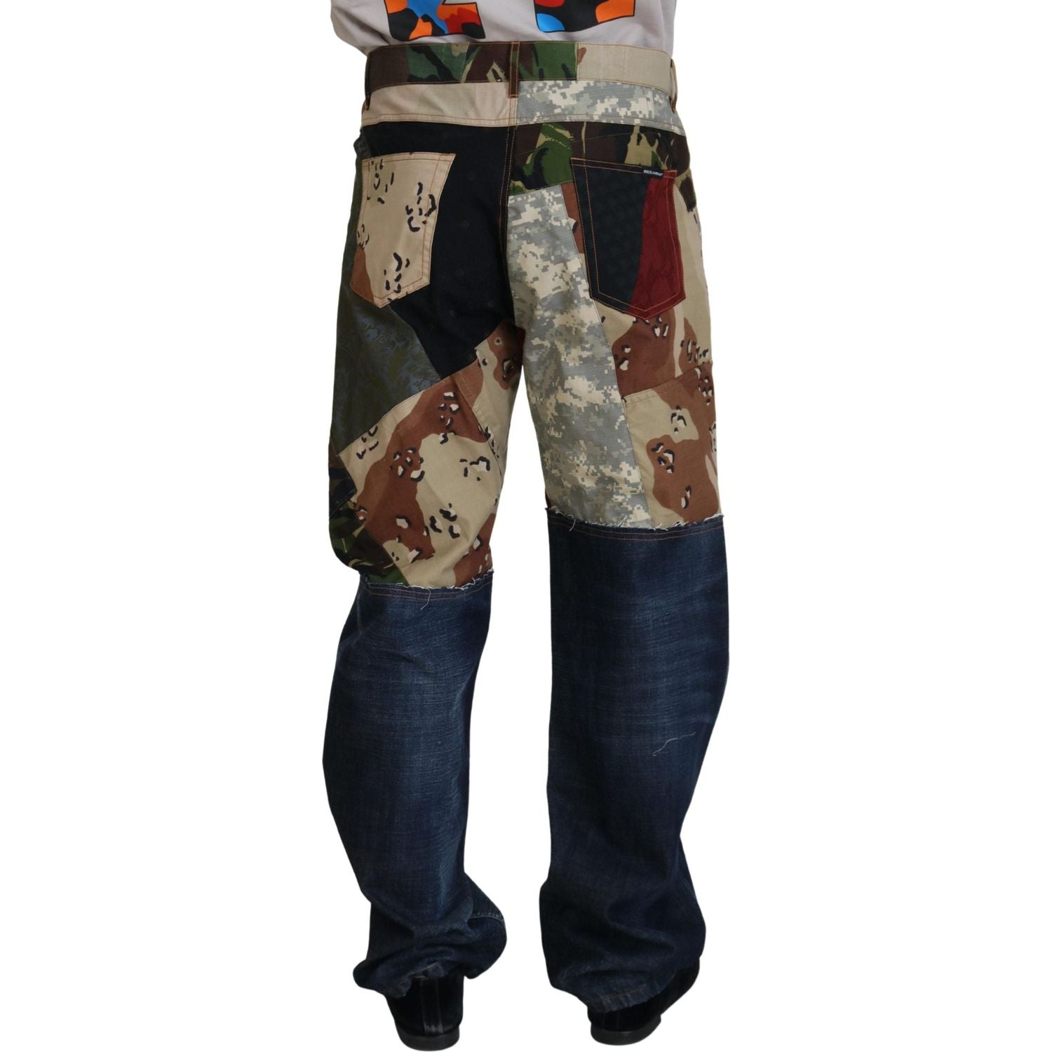 بنطلون جينز من مزيج الحرير الغني من دولتشي آند غابانا