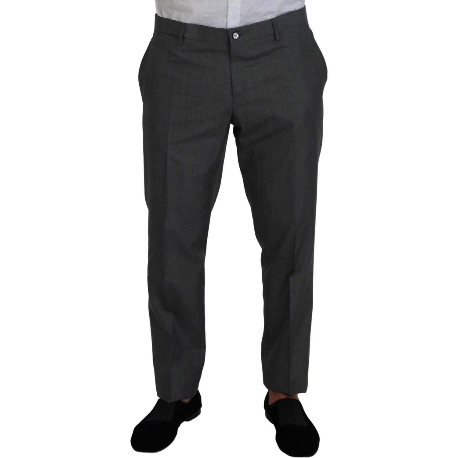 时尚银色马提尼修身三件套西装